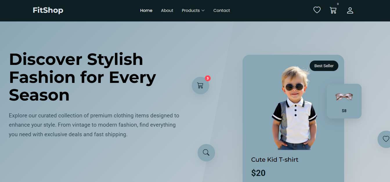 FitShop Ecommerce Website